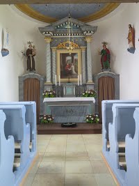 Interiér kaple na Čiháku
